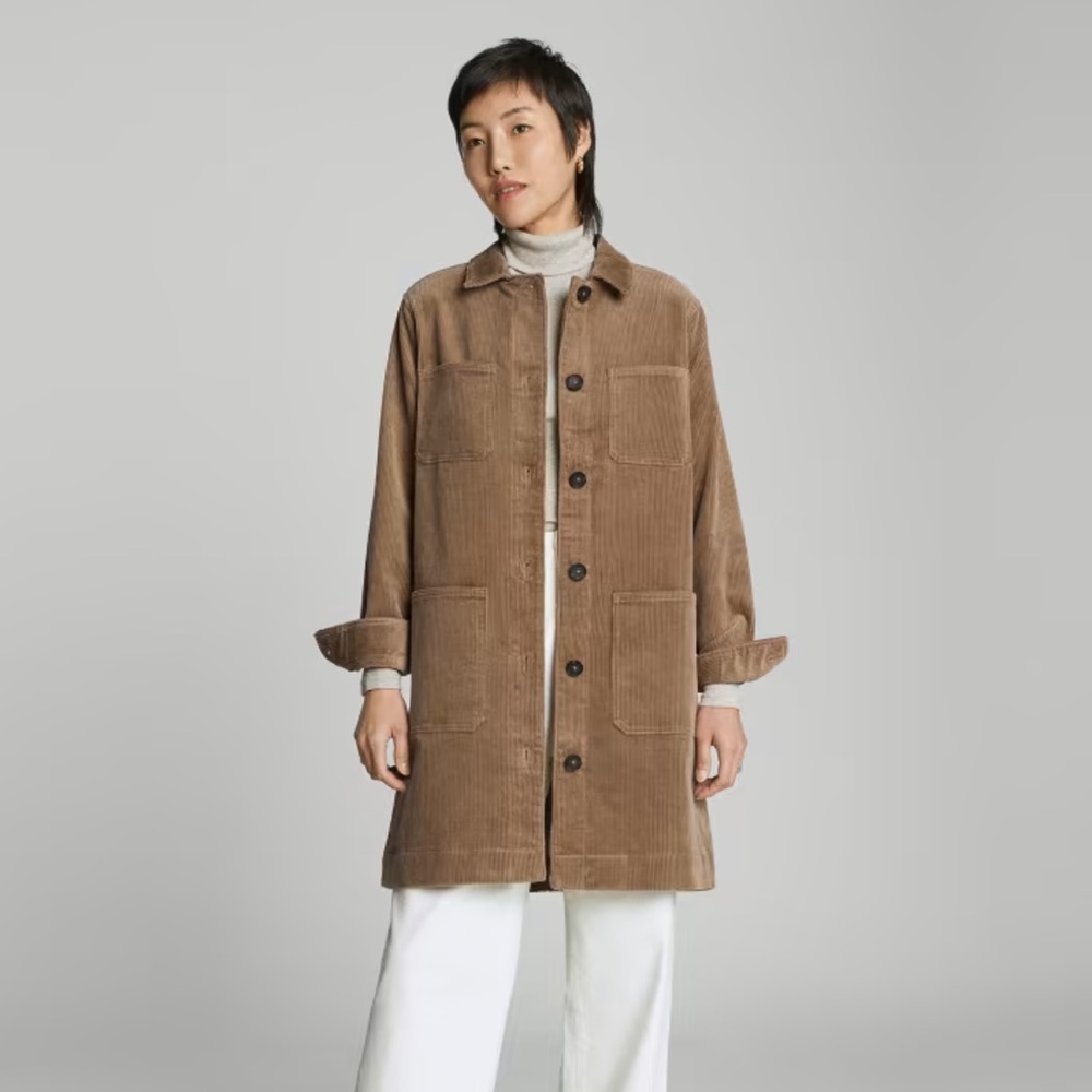 Everlane: The Corduroy Long Shirt Jacket